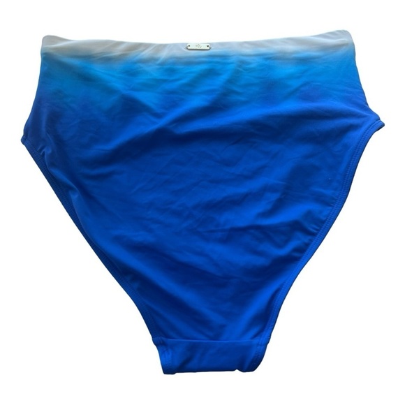Lauren Ralph Lauren Blue High Rise Ombré Swim Separate Bottoms S 20387256 Size 6 - Picture 8 of 14